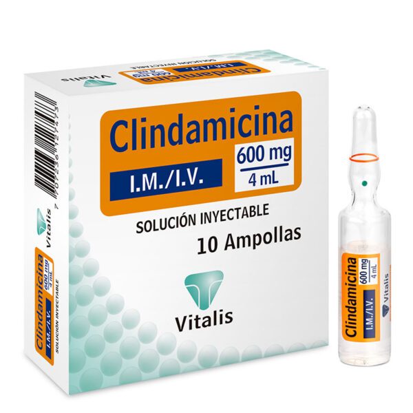 Clindamicina 600 Mg/4 Ml 1 Ampolla - Imagen 2