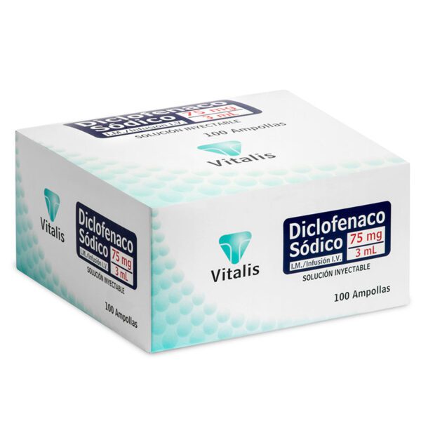 Diclofenaco Vitalis 75Mg/3Ml-C 100 Unidades - Imagen 2