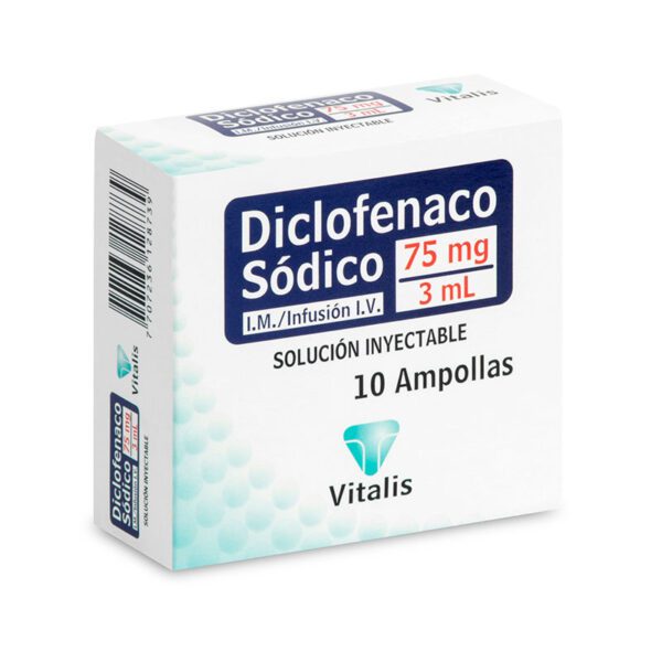 Diclofenaco 75 Mg/3 Ml 10 Ampollas Vt - Imagen 2