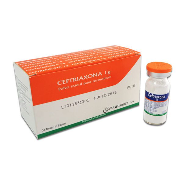 Ceftriaxona 1 Gr 10 Ampolla Rc