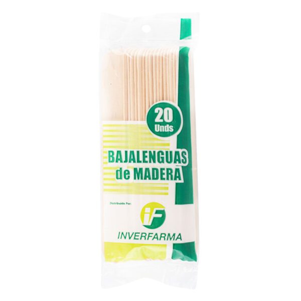 Bajalenguas De Madera 20 Uds Inverfarma - Imagen 2