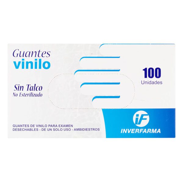 Guante De Vinilo S 100Uds Inverfarma