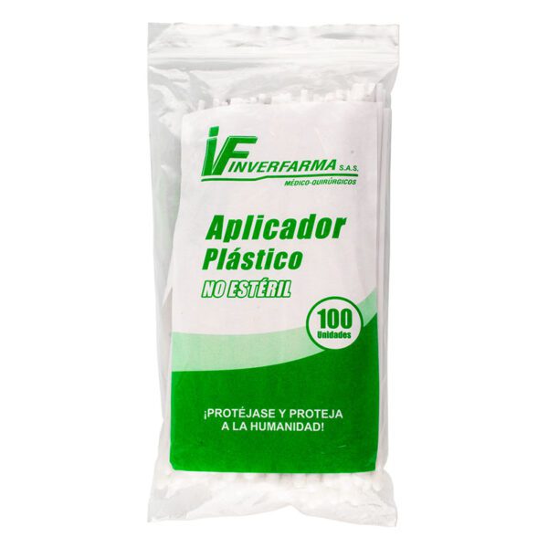 Aplicador De Plastico 100 Uds Inverfarma