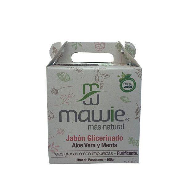 Jabon Mawie Aloe Vera Menta 100 Gr - Imagen 2