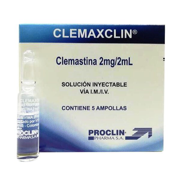 Clemaxclin 2Mg/2Ml Solución Inyectable 5 Ampollas