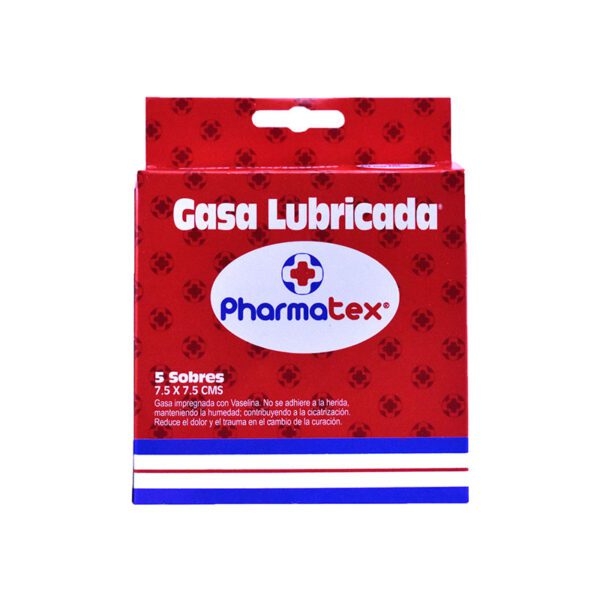 Gasa Lubricada Pharmatex 7.5X7.5Cm 5 Sb - Imagen 2