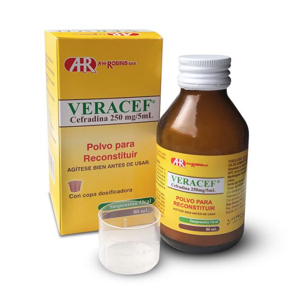 Veracef 250 Mg Suspensión 80 Ml - Imagen 2