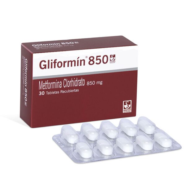 Gliformin 850 Mg 30 Tabletas