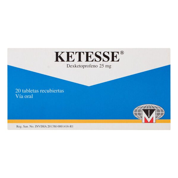 Ketesse 25 Mg 20 Comprimidos (3%+) - Imagen 2