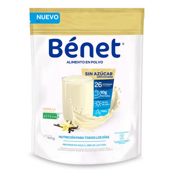 Bebida Benet Sin Azucar Vainilla 400 Gr