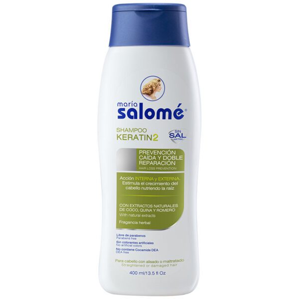 Shampoo Keratin 2 Maria Salome Sin Sal 400Ml - Imagen 2