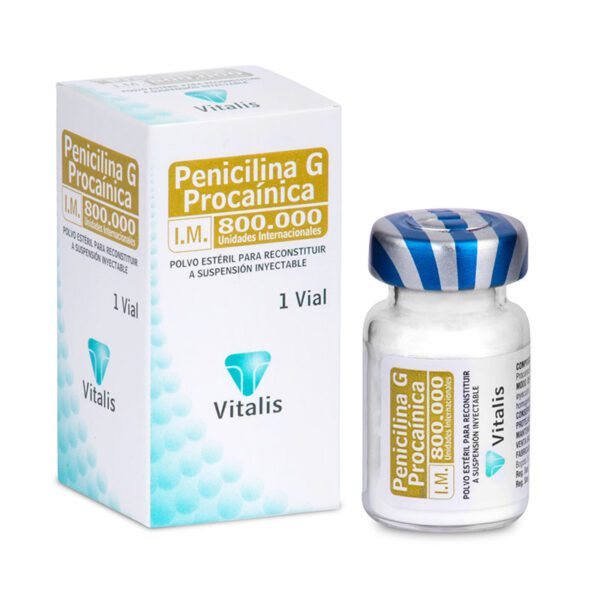 Penicilina G Procaínica 800000 U.I 1 Vial - Imagen 2