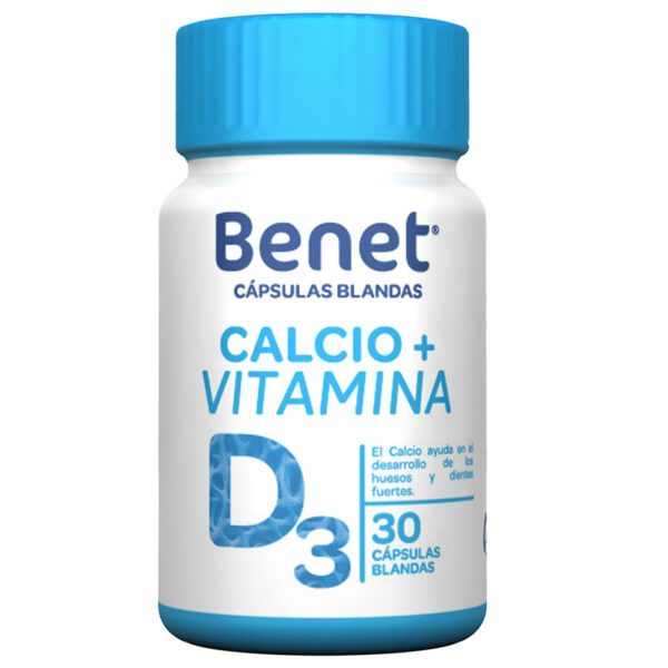 Benet Calcio+Vit. D3 30 Capsulas Blandas - Imagen 2