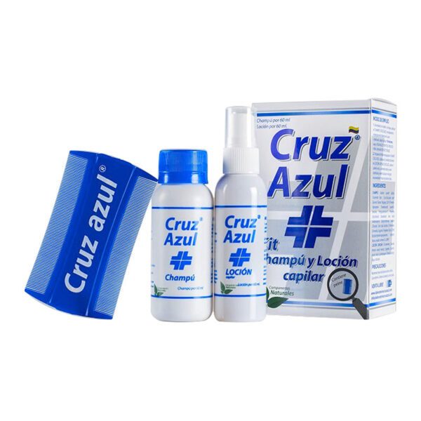 Kit Cruz Azul Champú 60 Ml + Loción 60 Ml + Peine - Imagen 2