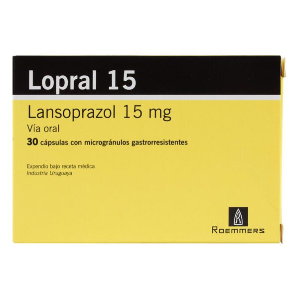 Lopral 15 Mg 30 Cápsulas