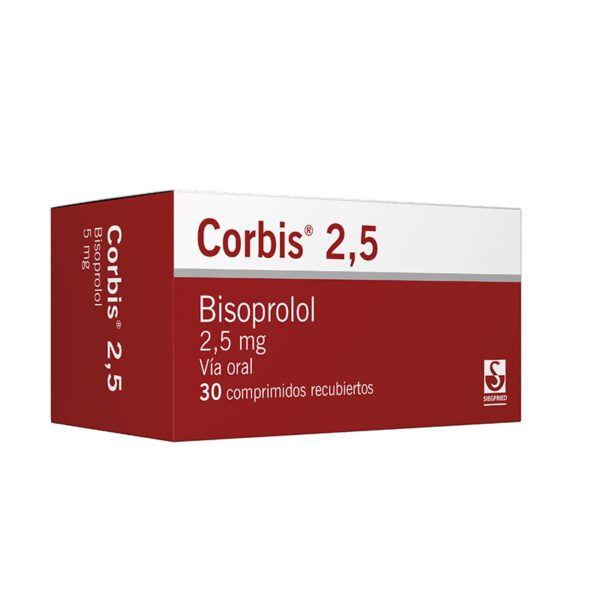 Corbis Bisoprolol 2.5 Mg 30 Tabletas (M)8742 - Imagen 2