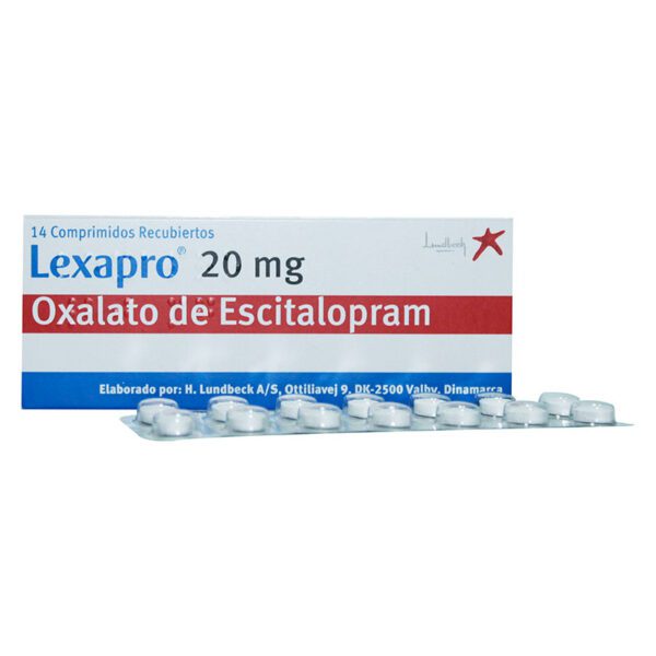 Lexapro 20 Mg 14 Tabletas (A)(3%+)(Pae) - Imagen 2