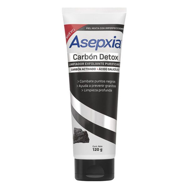 Asepxia Carbón Gel Exfoliante 120 Gr (Sf) - Imagen 2