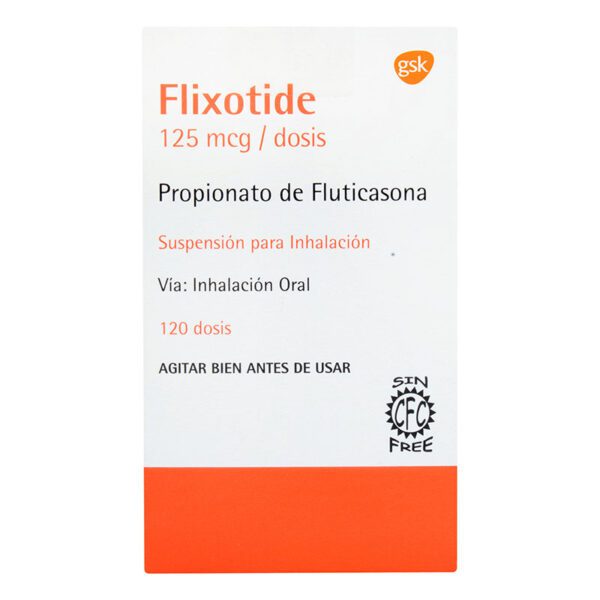 Flixotide Inhalador 125 Mg 120 Dosis(A)(3%+)(Pae) - Imagen 2