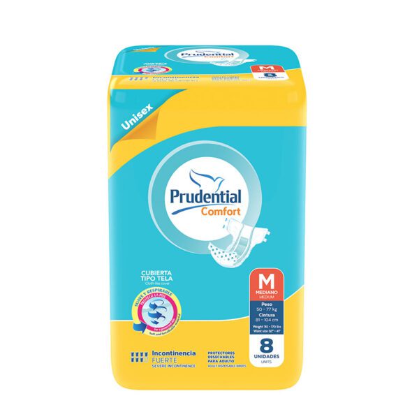 Pañal Prudential Confort Medium 8 Unidades