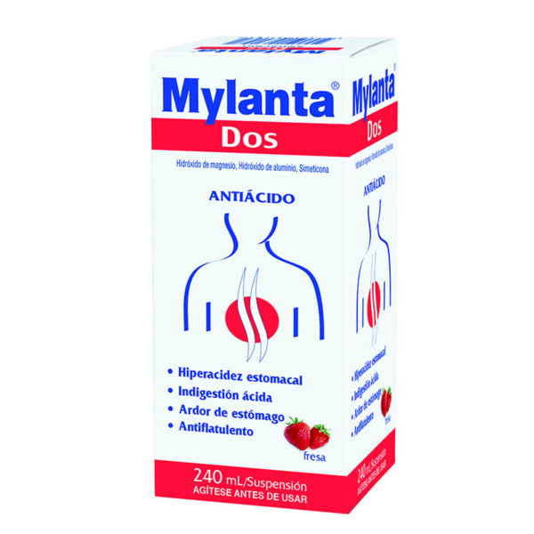 Mylanta Dos Fresa 240 Ml