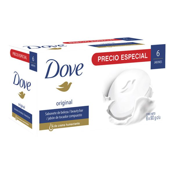 6 Jabones Dove Blanco 90 Gr Pague Menos Lleve Más - Imagen 2