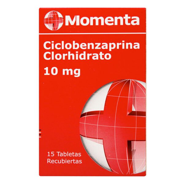 Ciclobenzaprina 10 Mg. 15 Tabletas Momenta