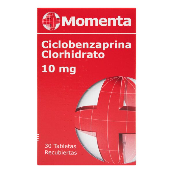 Ciclobenzaprina 10 Mg. 30 Tabletas Momenta