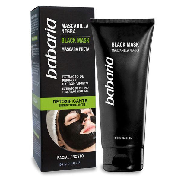 Mascarilla Babaria Negra Extracto Vegetal 100 Ml - Imagen 2