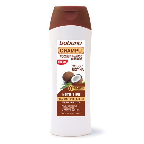 Champú Babaria Coco Y Biotina 400 Ml - Imagen 2