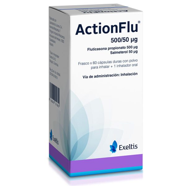 Actionflu 500/50 Mcg 60 Cápsulas