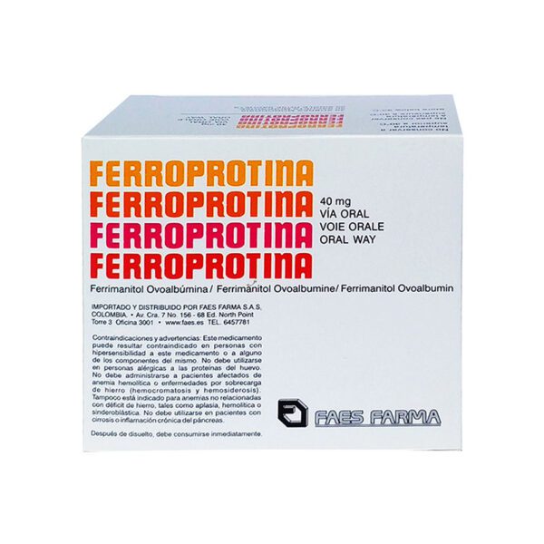 Ferroprotina 40 Mg 30 Sobres (3%+)(Pae)